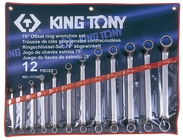 Набір ключів накидних King Tony Н/Н 1712MR 12шт (6-32мм) 1712MR фото