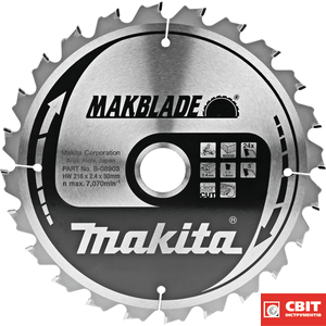Пильний диск Makita B-09064 MAKBlade 250x30 72T B-09064 фото