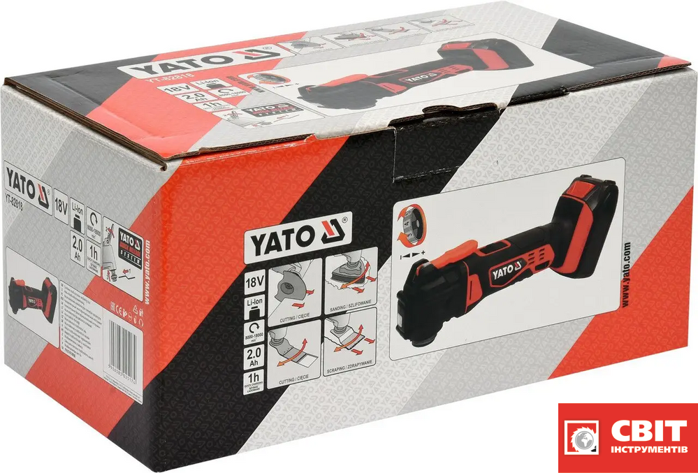 Інструмент багатофункціональний акумуляторний YATO YT-82818 з АКБ і ЗП в компл YT-82818 фото