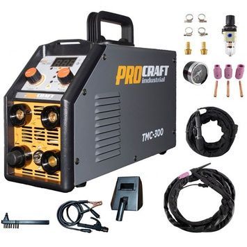 Плазморіз аргоновий зварювальний апарат Procraft Industrial TMC300 [MMA, TIG, CUT] плазморіз, аргон [3 в 1]