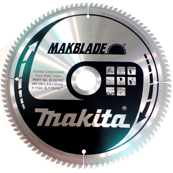 Пильний диск Makita B-09101 MAKBlade 250x30 100T B-09101 фото