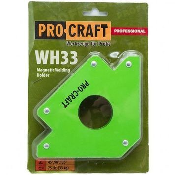 Магнітний тримач для зварювання (33 кг) Procraft WH33 (магнітний кутник)
