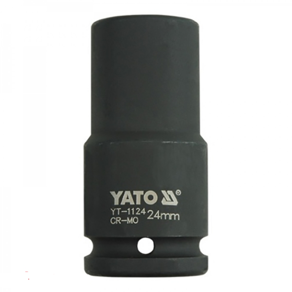 Головка 6-гранна YATO YT-1124 ударна подовжена 24мм 3/4" YT-1124 фото