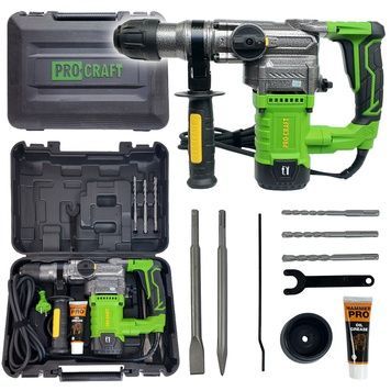 Перфоратор 5.5 Дж, 1500 Вт, SDS-Plus Procraft BH-1800