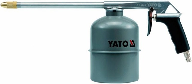 Пістолет YATO YT-2374 пневмо для промивки з баком -1л 5906083923746 фото
