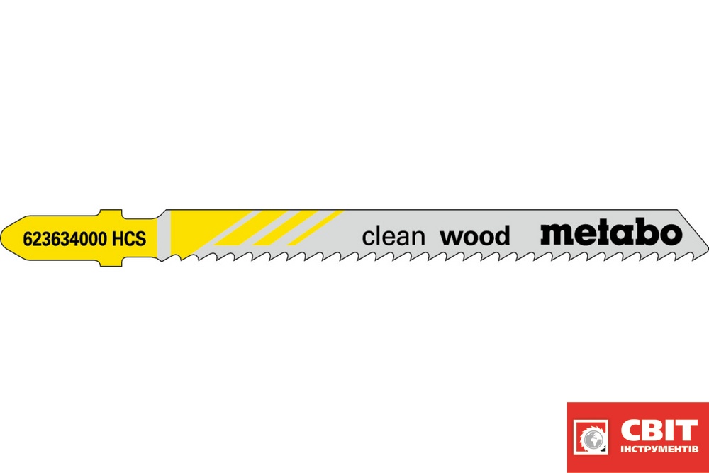 Пилочка для лобзика Metabo «CLEAN WOOD», 74/ 2,5 мм 623634000 623634000 фото
