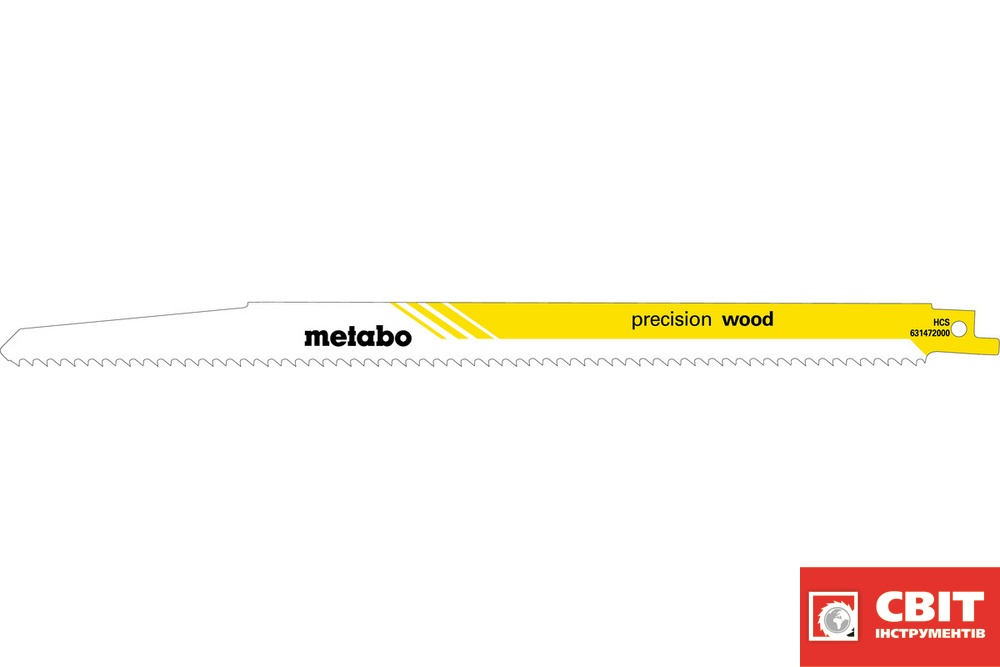 Полотно пилкове для шабельних пил Metabo «PRECISION WOOD», 300 X 1,25 мм 631122000 631122000 фото