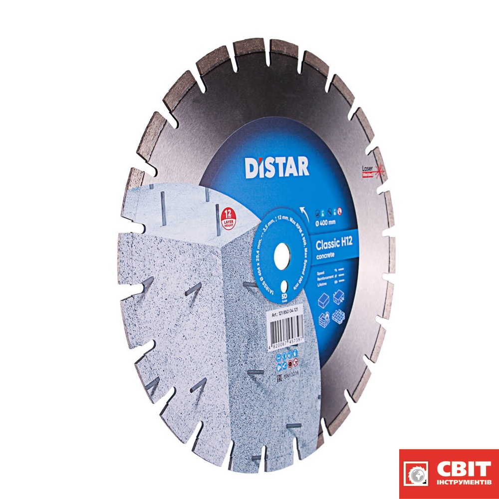 Алмазний диск DISTAR 404*3.5/2.5*12*25.4-24 Classic Plus 12185004121 12185004121 фото