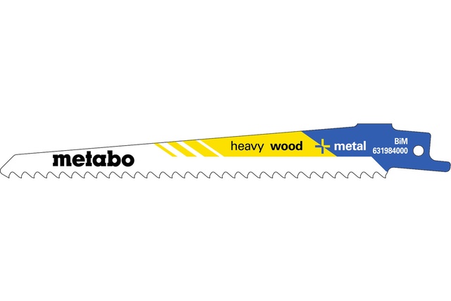 Полотно пилкове для шабельних пилок Metabo «HEAVY WOOD + METAL», 150 X 1,25 мм 631984000 631984000 фото
