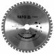 Диск пильний YATO YT-60625 185х20х1.5мм 48Т по металу YT-60625 фото 1