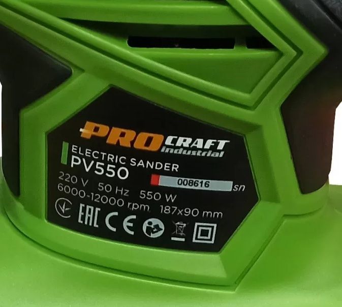 Вібраційна шліфмашина Procraft PV550 Industrial