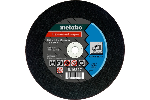 Круг відрізний Metabo FLEXIAMANT SUPER 350X3,0X25,4 сталь, TF 41 616327000 616327000 фото