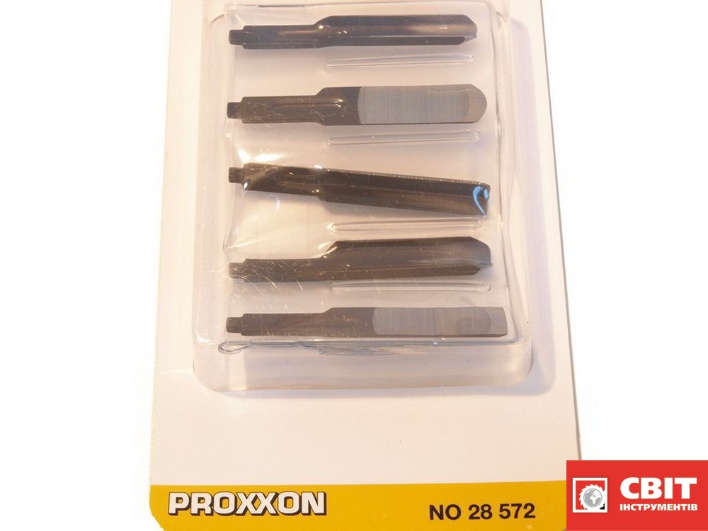Набір ножів Proxxon 28572 до MSG 220 5шт 4006274285729 фото