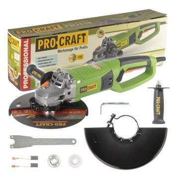 Кутова шліфмашина 230 мм плавний пуск Procraft PW-2550