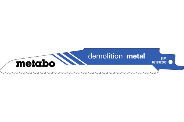 Полотно пилкове для шабельних пил Metabo «DEMOLITION METAL», 150 X 1,6 мм 631992000 631992000 фото