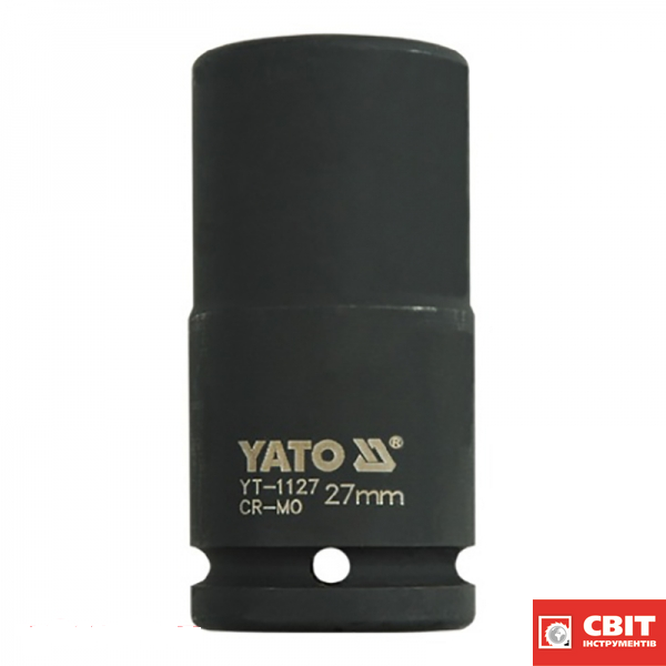 Головка 6-гранна YATO YT-1127 ударна подовжена 27мм 3/4" YT-1127 фото