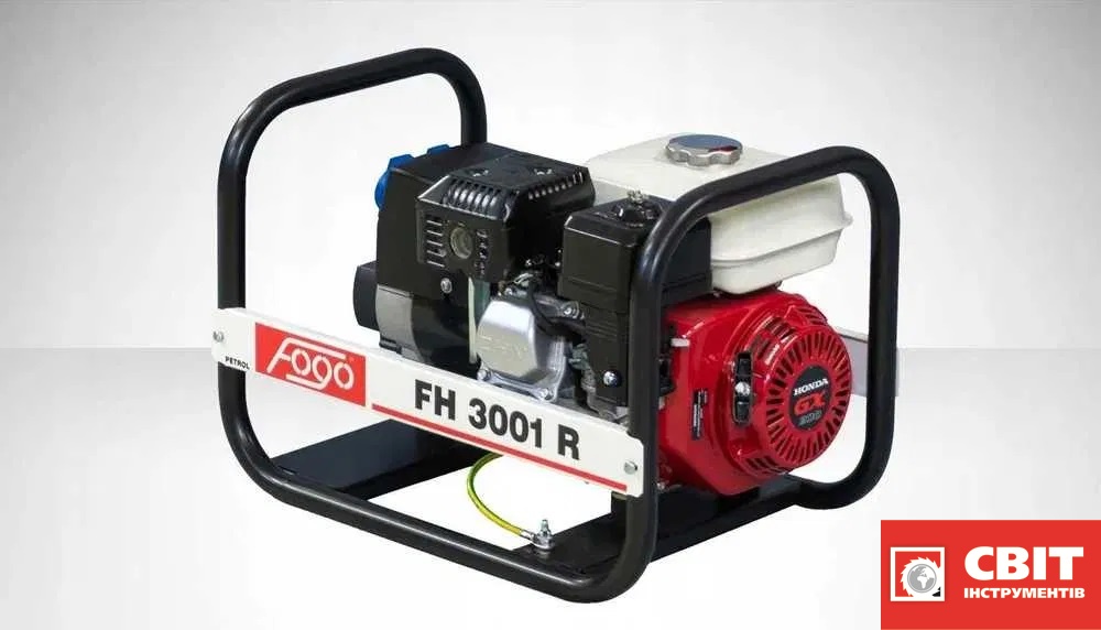 Генератор бензиновий 2.7 кВт FOGO FH 3001 R двигун HONDA FH3001R фото