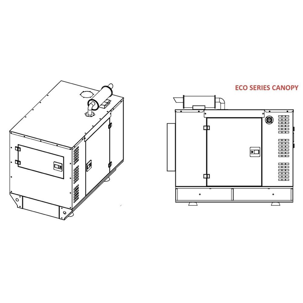 Генератор дизельний ECOR-34 з ATS 27-25кВт ECOR-34 фото