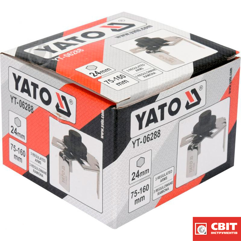 Ключ трилапий для паливних насосів YATO YT-06288 75-160 мм YT-06288 фото