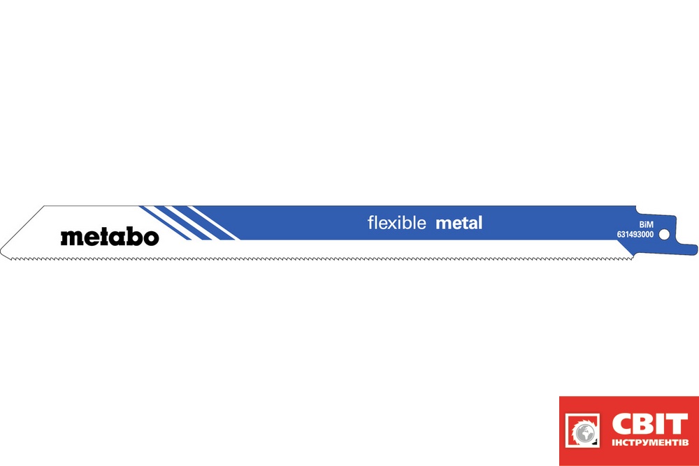 Полотно пилкове для шабельних пил Metabo «FLEXIBLE METAL», 225 X 0,9 мм 631095000 631095000 фото