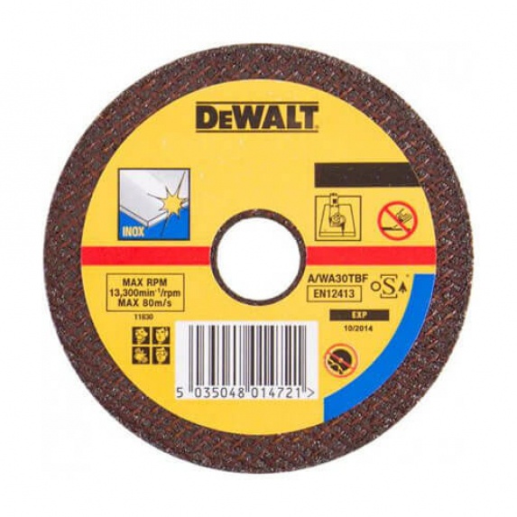 Круг відрізний по металу DeWALT INOX діаметр 125 мм DT3445 DT3445 фото